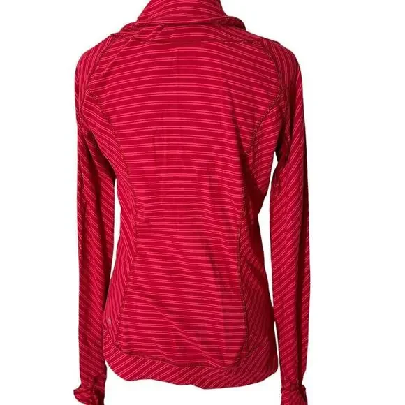 Lululemon Think Fast Pullover cranberry sweatshirt hoodie sweater size 8 - Picture 6 of 12